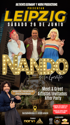¡POR PRIMERA VEZ EN LEIPZIG! NANDO DE LA GENTE llega con su exitoso show “¡OIGAN AL SEÑOR!”